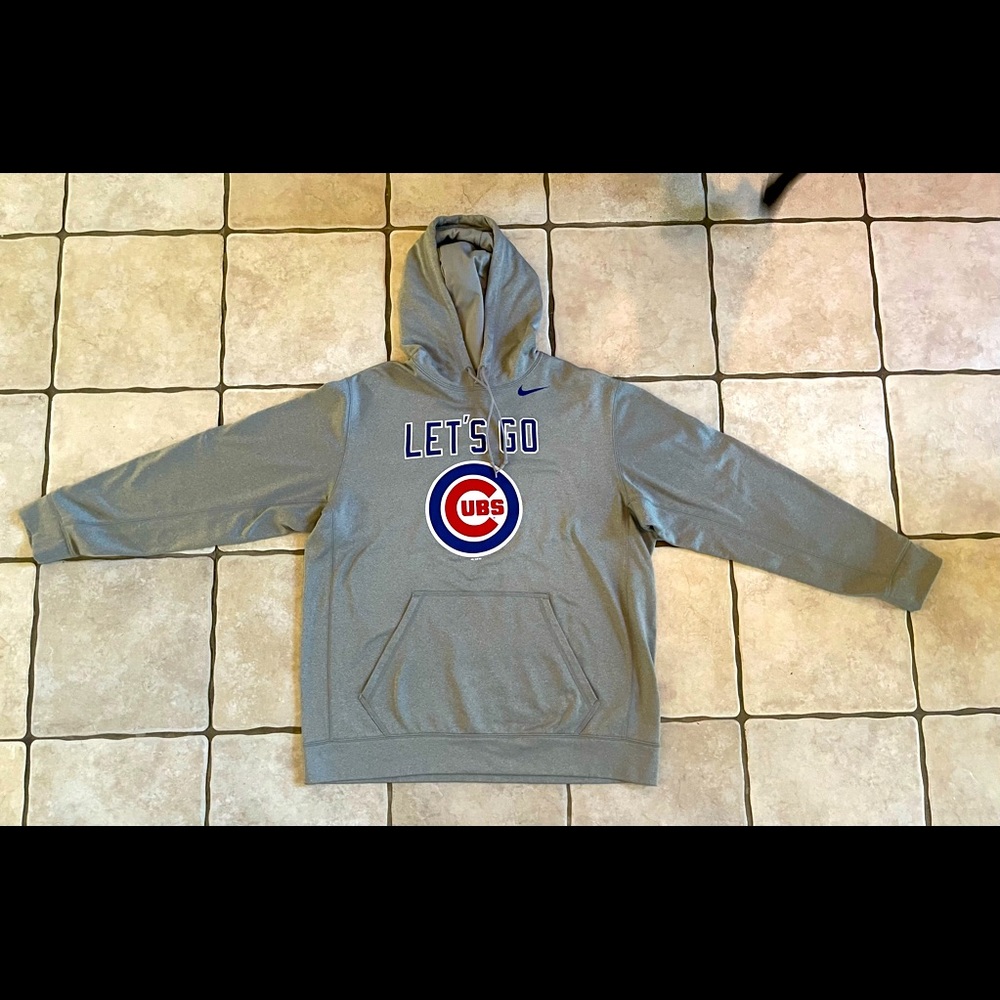 Nike Chicago Cubs mens gray Sweatshirt hoodie XL, good condition!